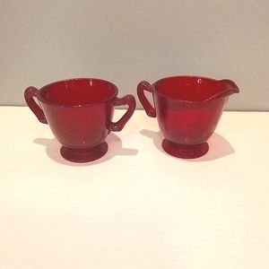 Vintage creamer and sugar